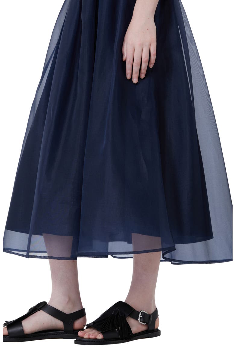 Visino Silk Skirt, Alternate, color, NAVY