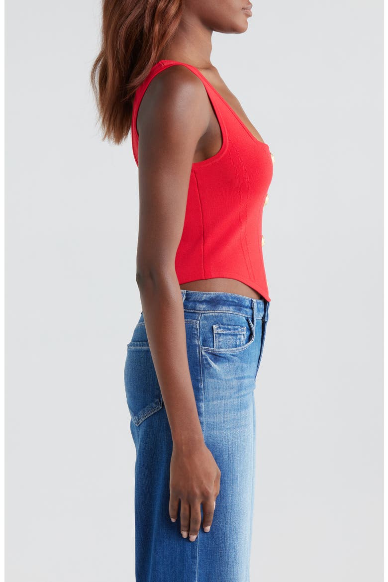 Saga Square Neck Tank, Alternate, color, SCARLET RE