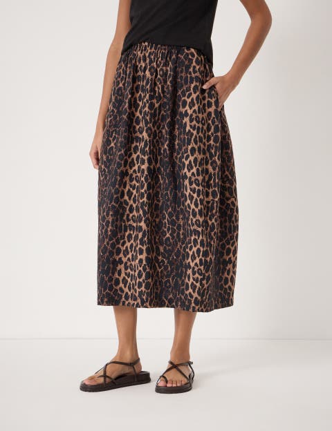 Liddie Air Flow Barrel Midi Skirt
