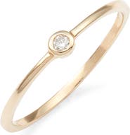Anzie Cleo Diamond Round Stacking Ring