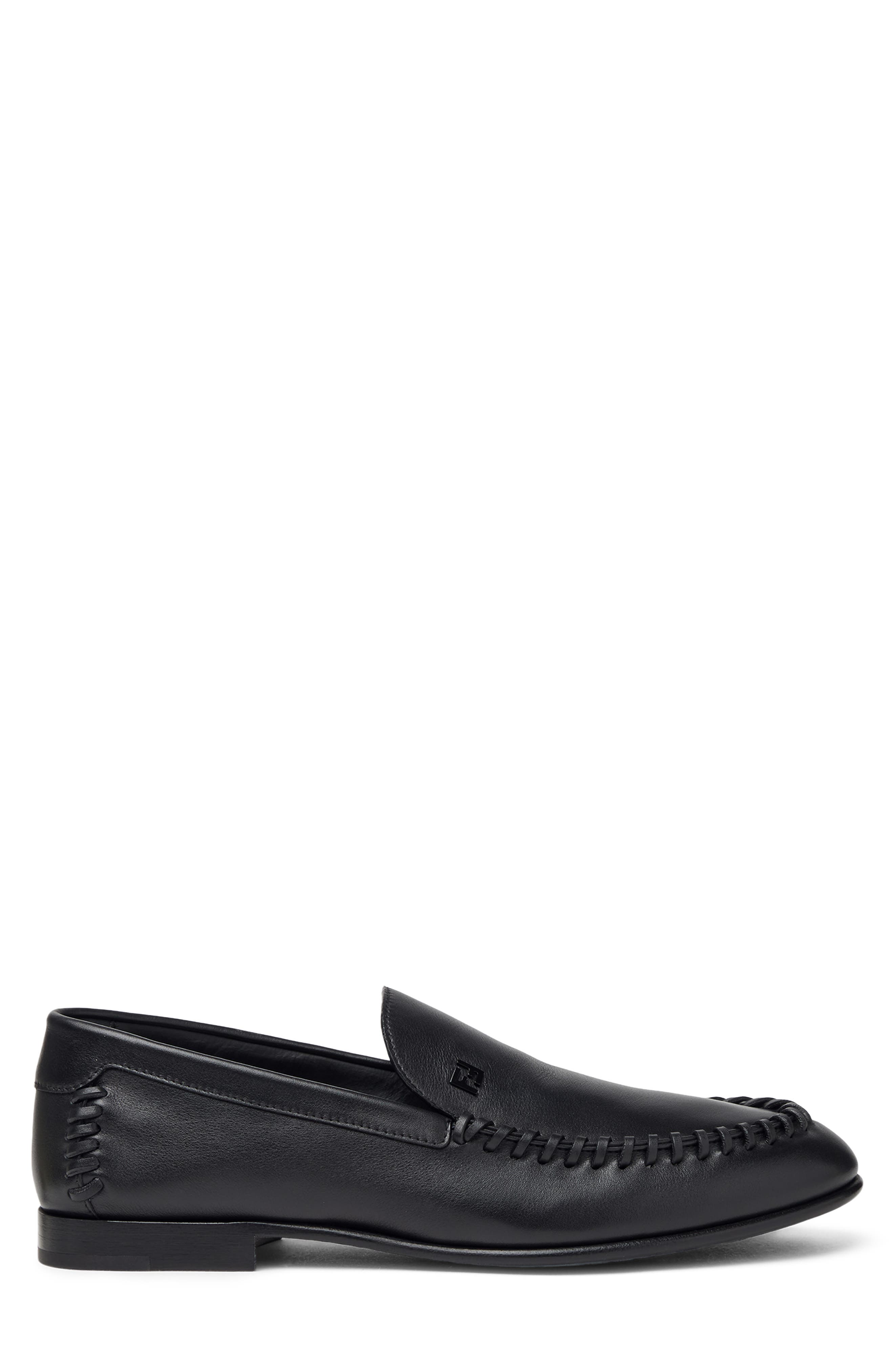 Fendi FF Loafer, Alternate, color, Nero Nero