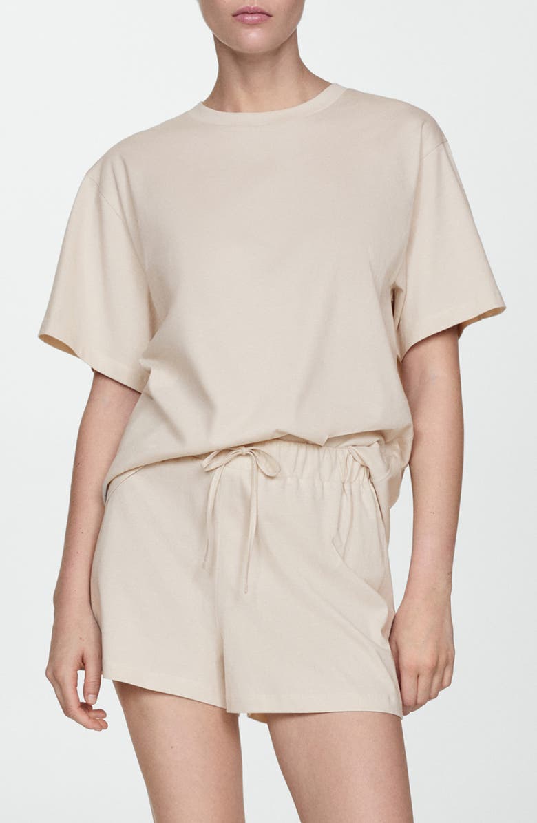 MANGO Short Cotton Pajamas, Main, color,