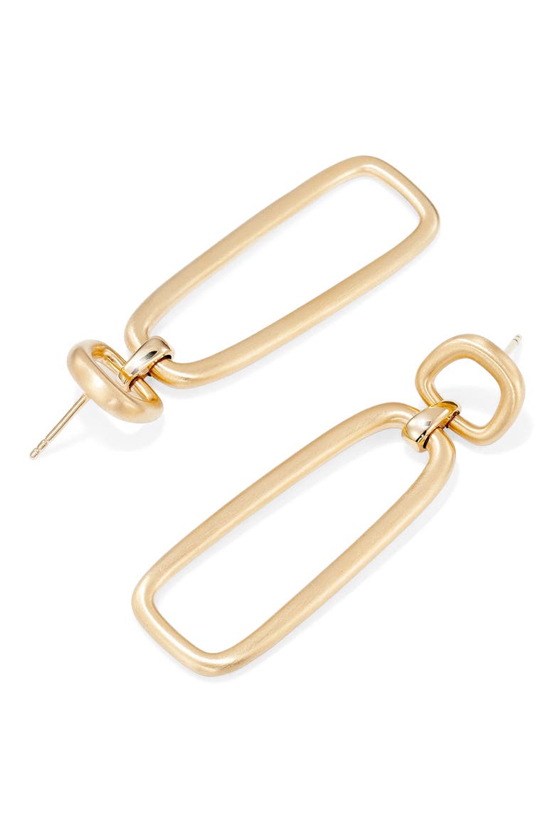 Montecito Chain Link Earrings, Alternate, color, GOLD