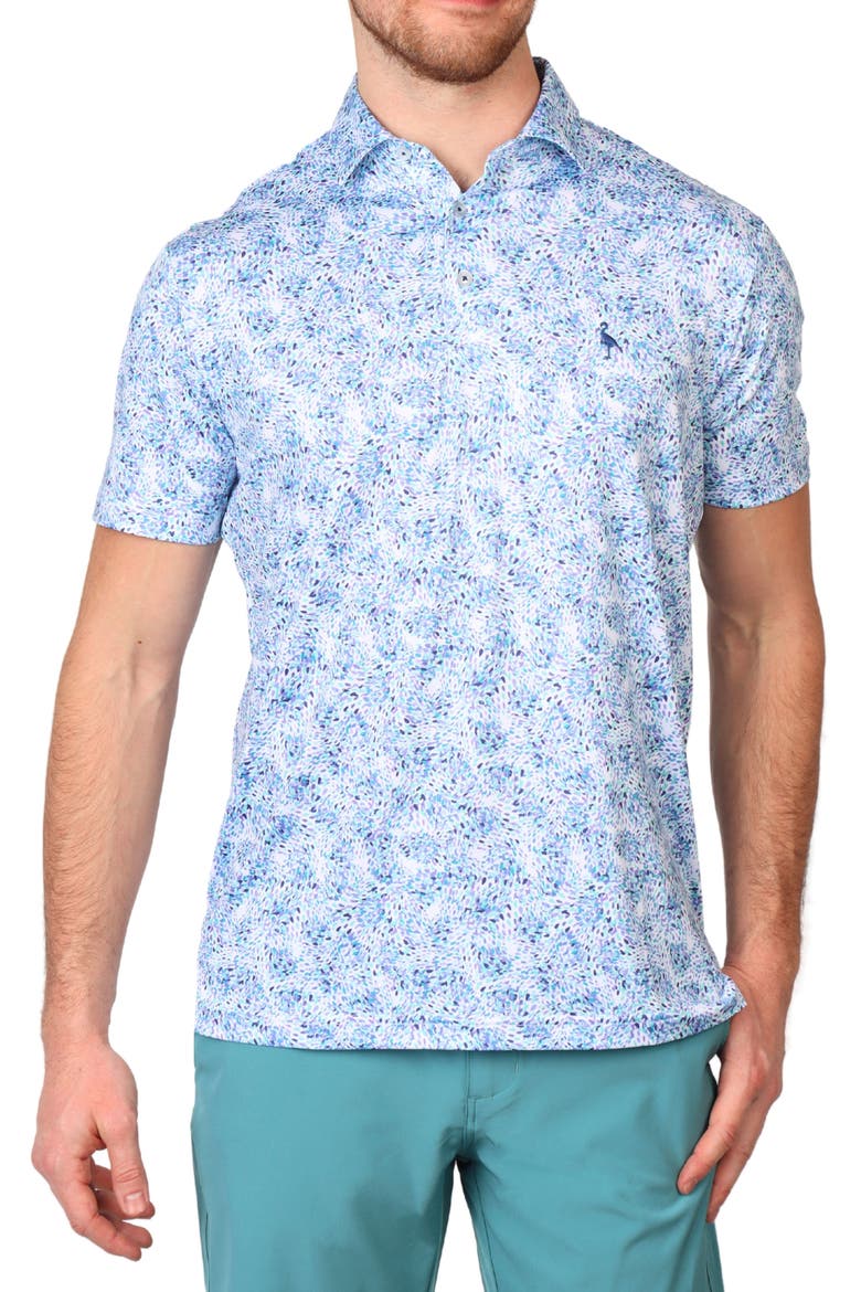 Color Splash Performance Polo, Main, color, SEAFOAM