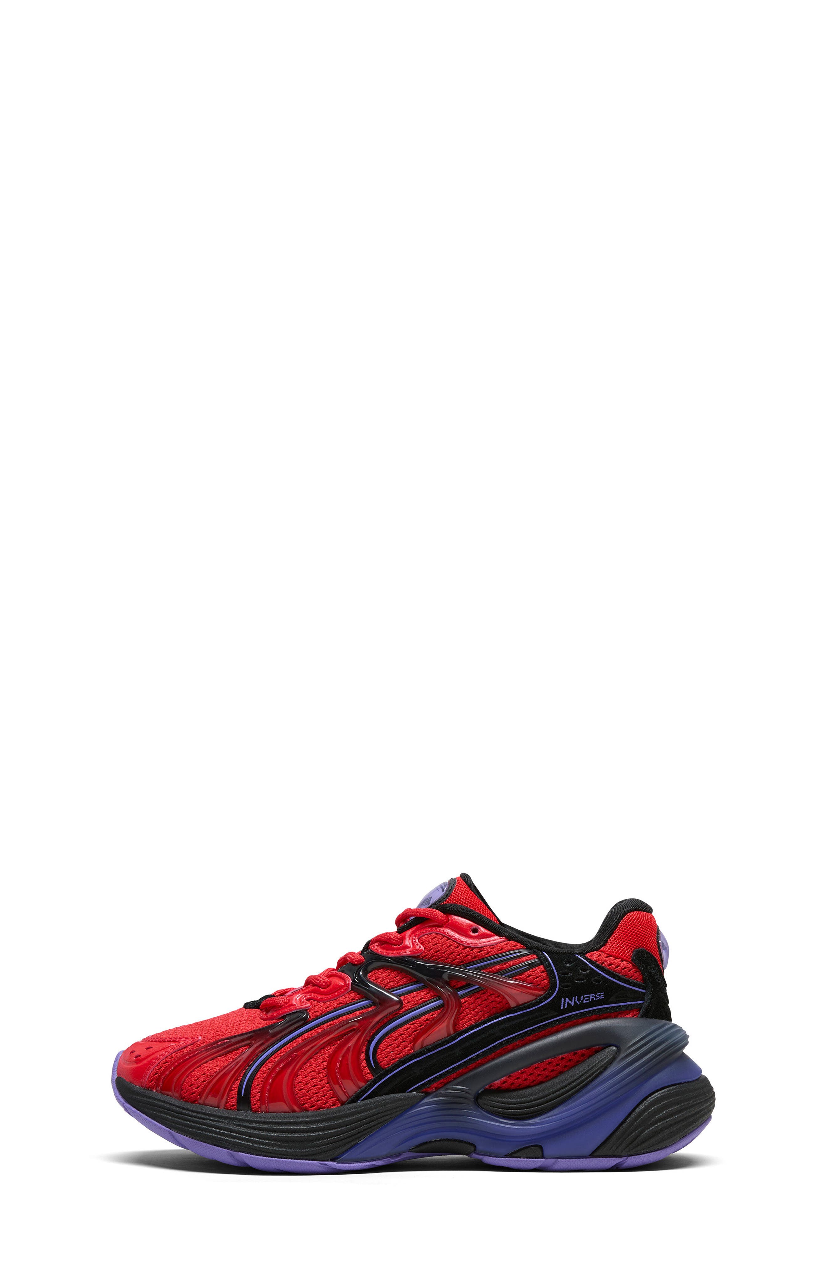 Kids' Inverse Sneaker, Alternate, color, PUMA RED/ DARK AMETHYST/ BLACK