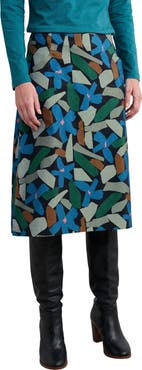 Seasalt Cornwall Forest View Organic Cotton Corduroy A-Line Skirt