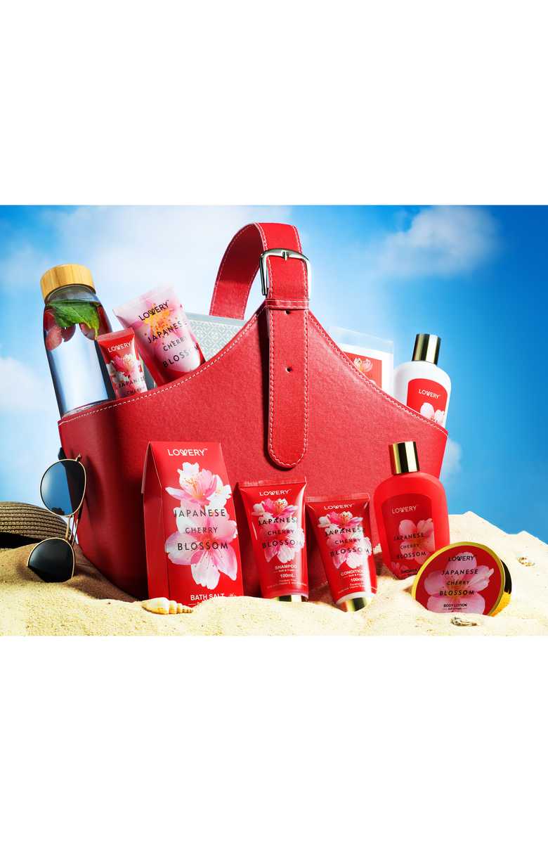 Lovery Japanese Cherry Blossom Bath Set, Alternate, color, NO COLOR
