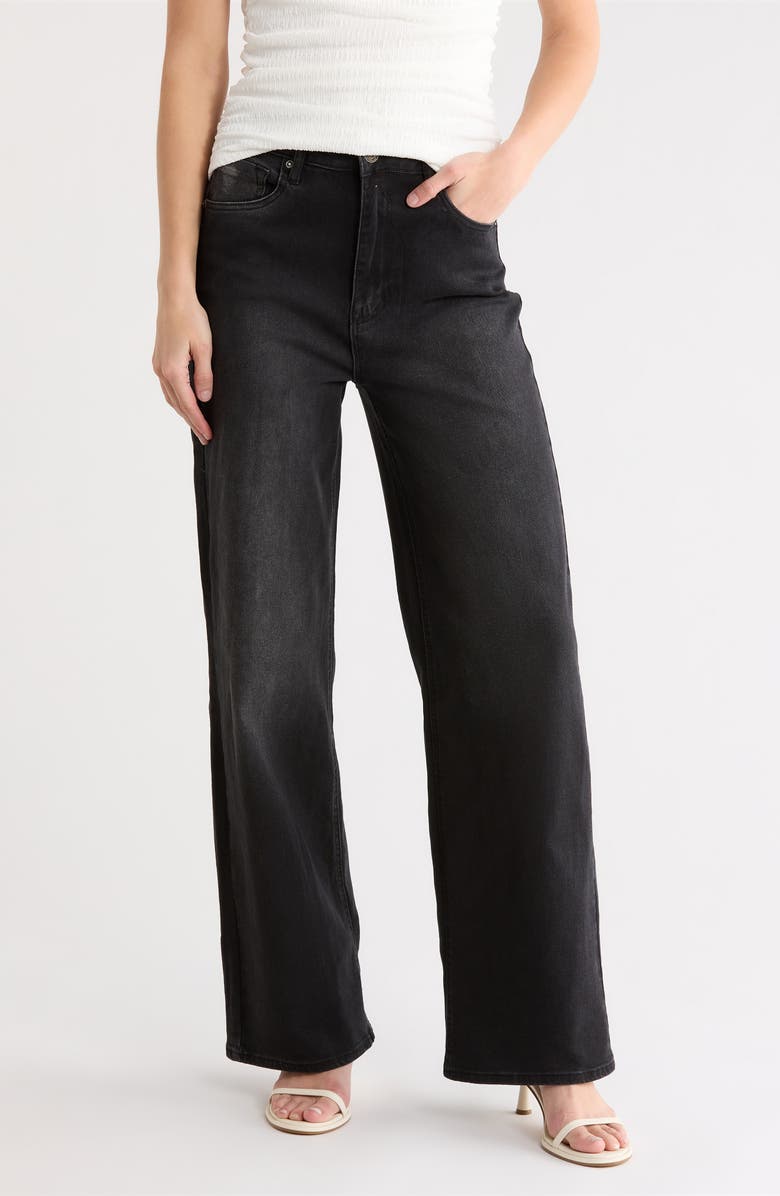 Vigoss Cuff Wide Leg Jeans, Main, color, Rinse