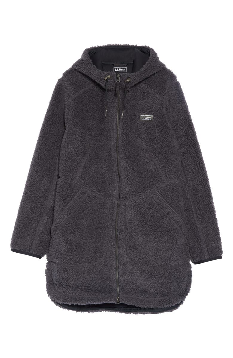 L.L.Bean Mountain Windproof High Pile Recycled Polyester Fleece Coat, Alternate, color,