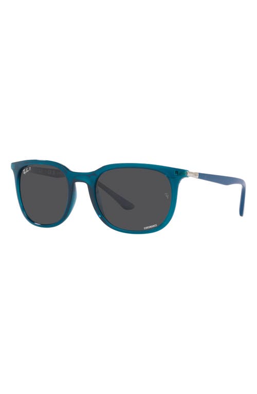 Ray Ban Ray-ban 54mm Polarized Pillow Sunglasses In Turquoise