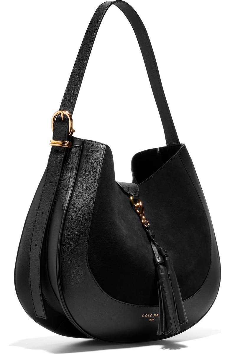 Cole Haan Catarina Large Hobo Bag, Alternate, color, Black