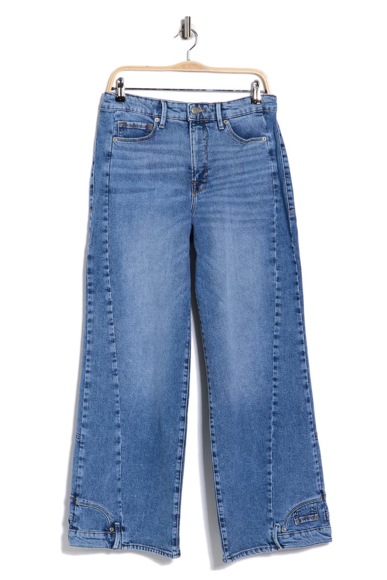 Reworked Wide Leg Jeans, Alternate, color, INDIGO1083