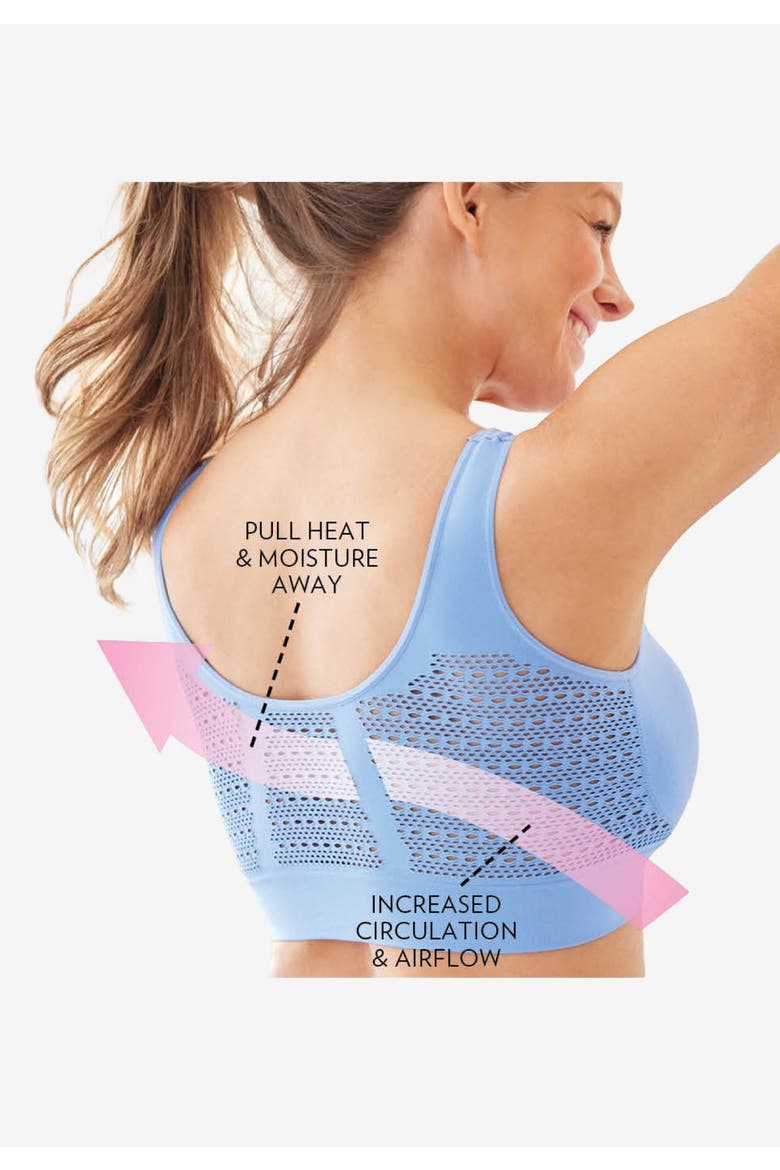 Wireless Cooling Seamless Bra, Alternate, color, PURPLE MAUVE