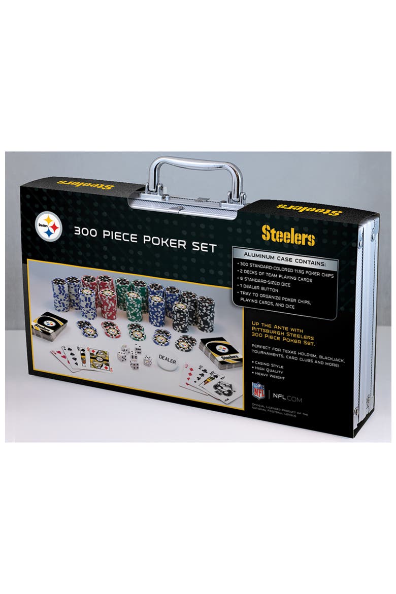 Pittsburgh Steelers 300 Piece Poker Set, Alternate, color, Multicolor