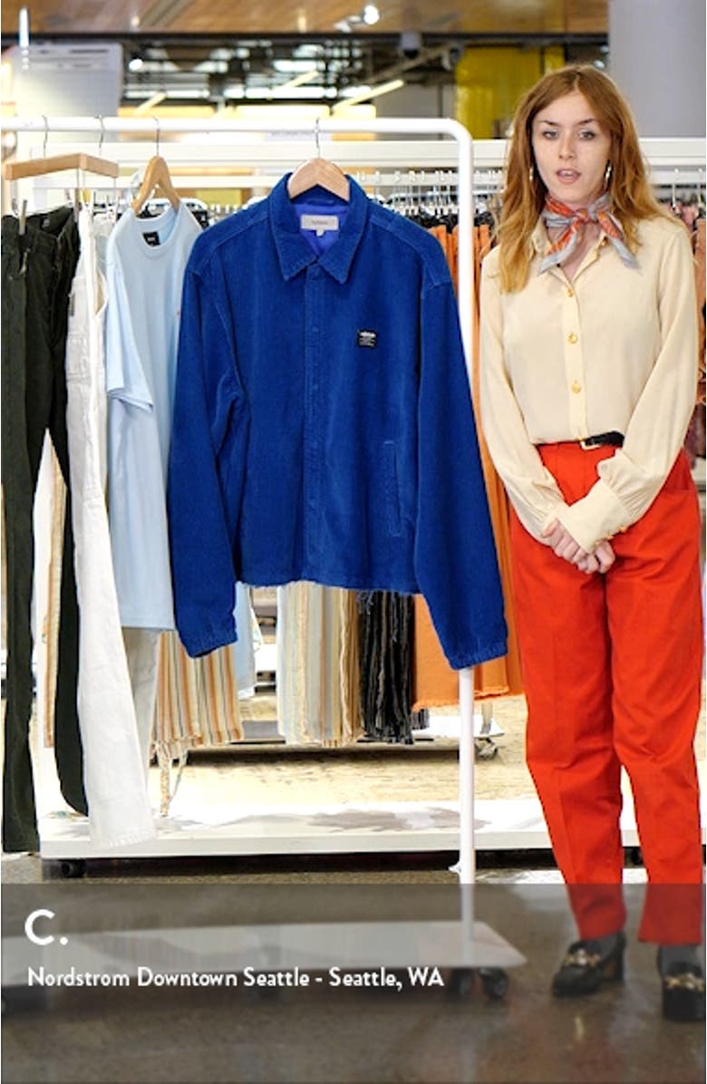 x Brandon Williams Corduroy Coach's Jacket, sales video thumbnail