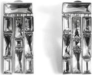 MANGO Selection Crystal Statement Drop Earrings