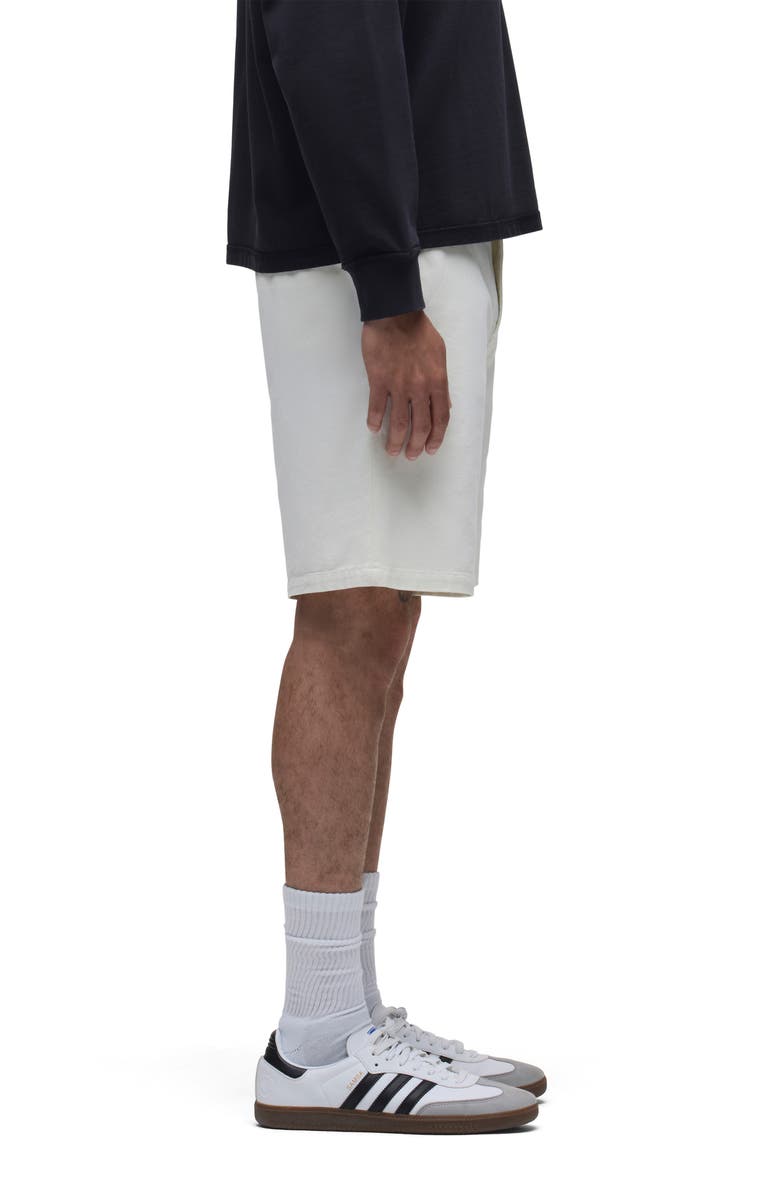 Hudson Jeans Venice Flat Front Off White Cotton Twill Chino Shorts, Alternate, color, Birch Wood