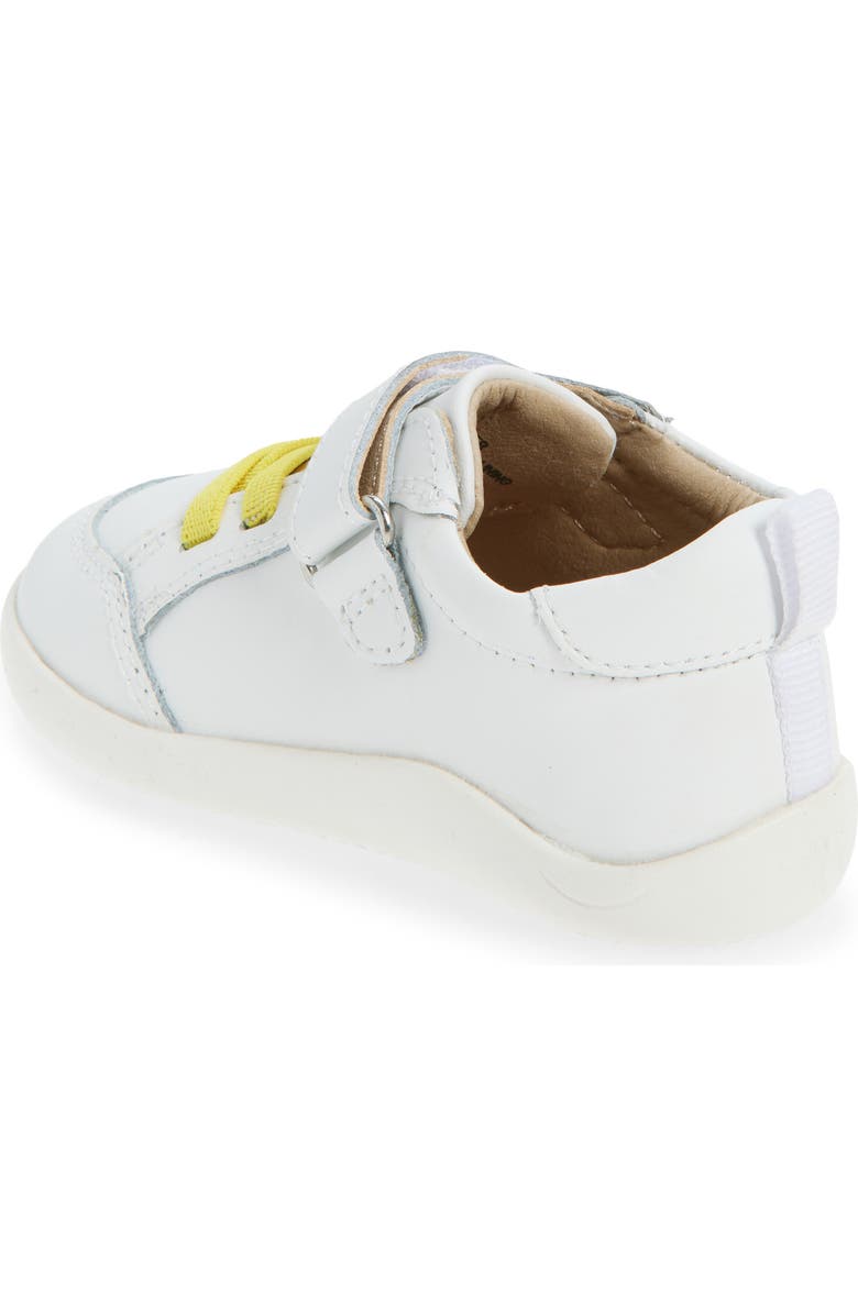 OLD SOLES Kids' Smiley Sneaker, Alternate, color, Snow / Yellow