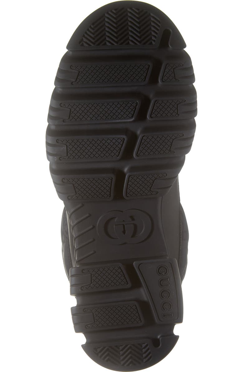 Gucci Romance GG Rhombus Lace-Up Boot, Alternate, color,