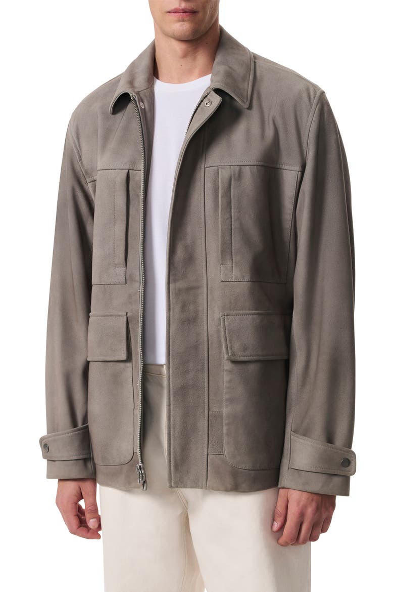 Pace Suede Chore Jacket, Main, color, DESERT