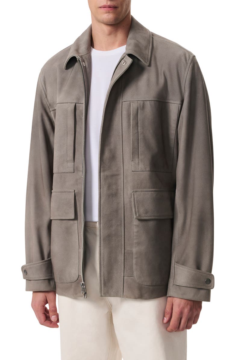 rag & bone Pace Suede Chore Jacket, Main, color, Desert