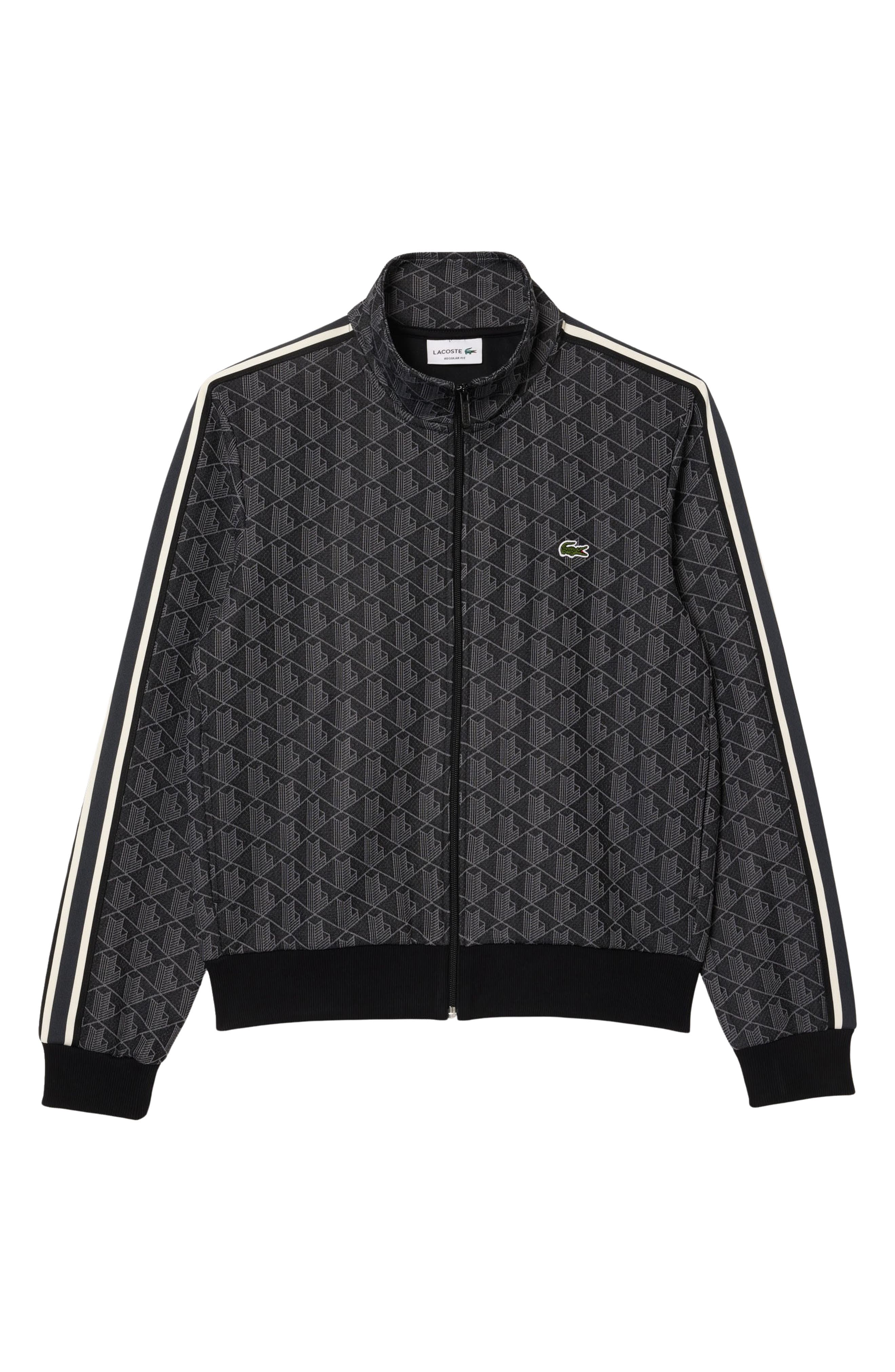Lacoste Logo Monogram Stripe Track Jacket (Men) | Nordstrom