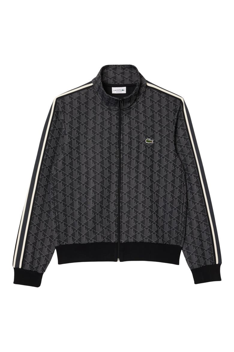 LACOSTE モノグラム ジャケット US L Logo Monogram Stripe Track Jacket (Men) | Nordstrom