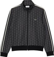 Lacoste Logo Monogram Stripe Track Jacket