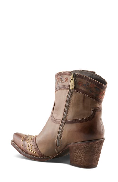 L'artiste By Spring Step Saddleup Western Boot In Brown