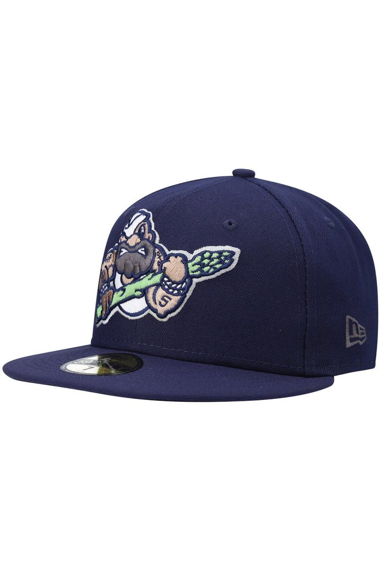 Men's New Era Navy Stockton Ports Authentic Collection Team Alternate 59FIFTY Fitted Hat, Main, color, Navy