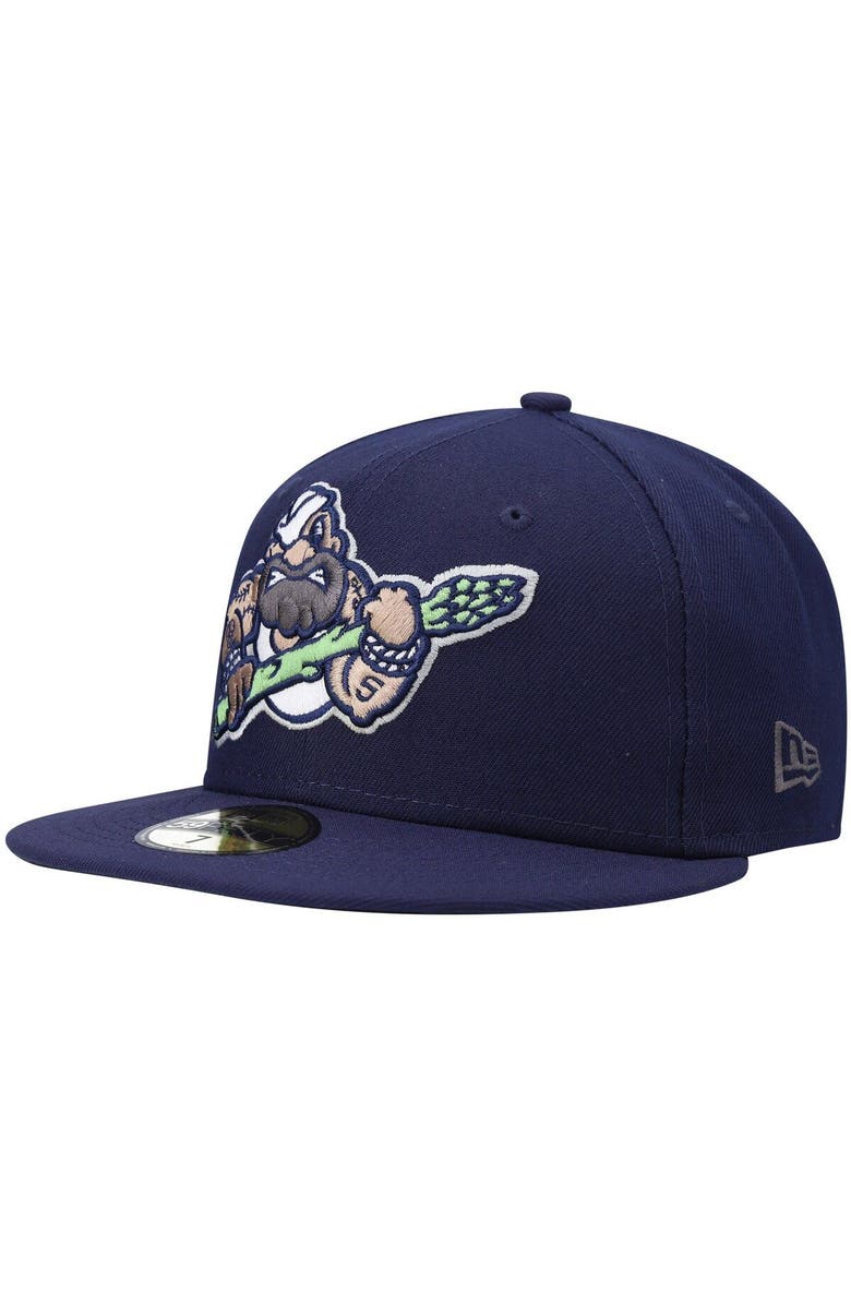 New Era Men's New Era Navy Stockton Ports Authentic Collection Team Alternate 59FIFTY Fitted Hat, Main, color, Navy