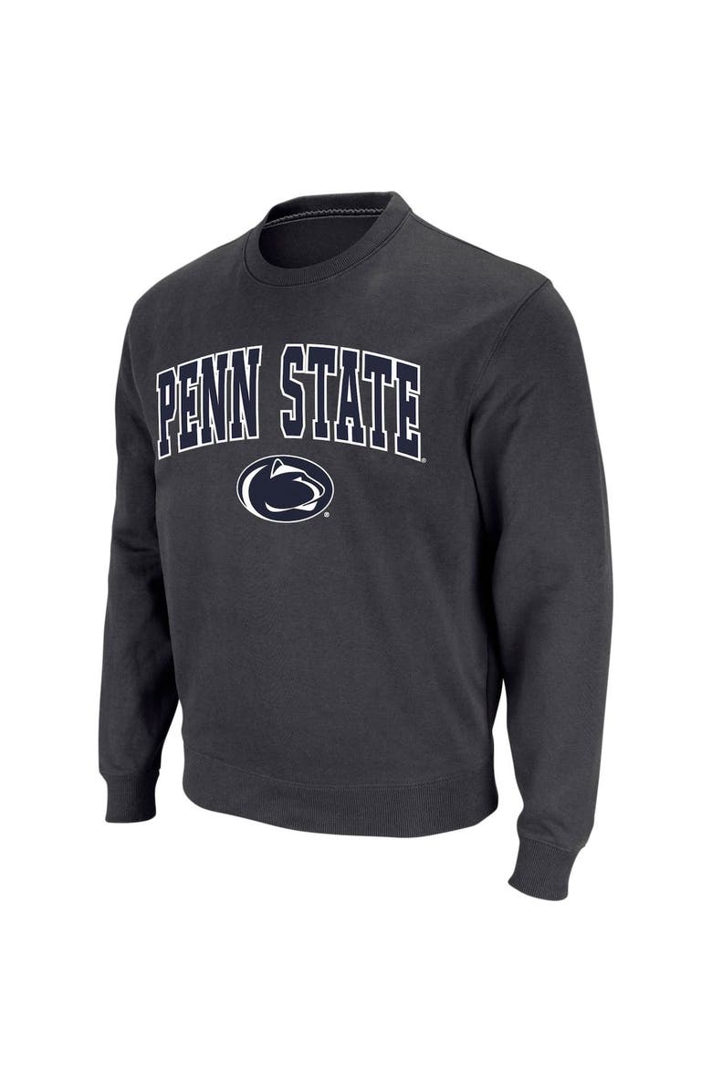 COLOSSEUM Men's Colosseum Charcoal Penn State Nittany Lions Arch & Logo Crew Neck Sweatshirt, Alternate, color, Charcoal