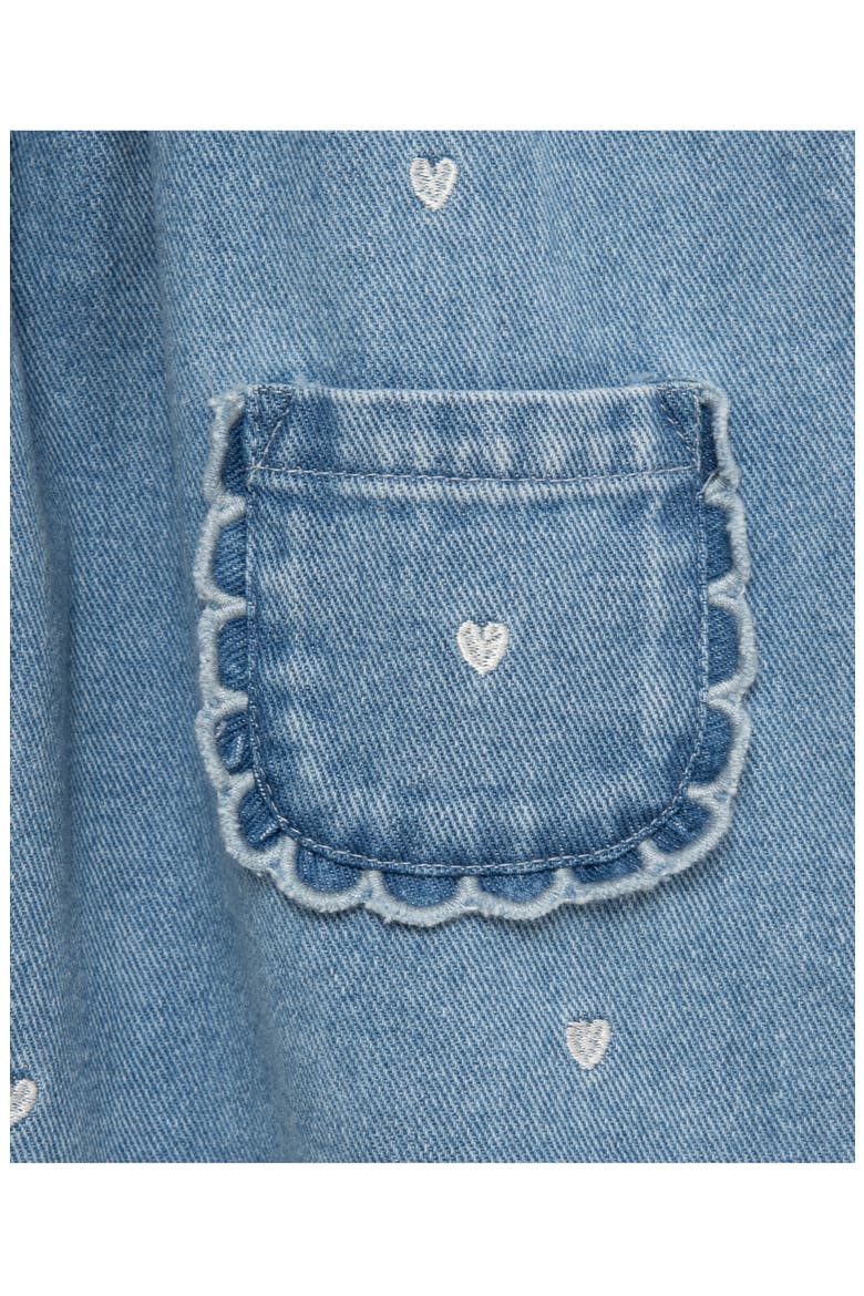 Heart Denim Jumper Set, Alternate, color, DENIM
