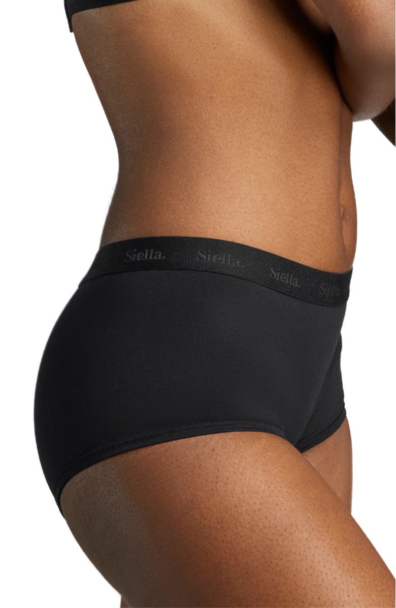 Siella Organic Cotton Boy Short, Alternate, color, Black