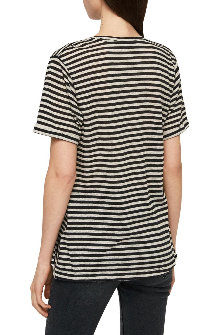 Robi Stripe Tee, Alternate, color, CHALK/ INK BLUE