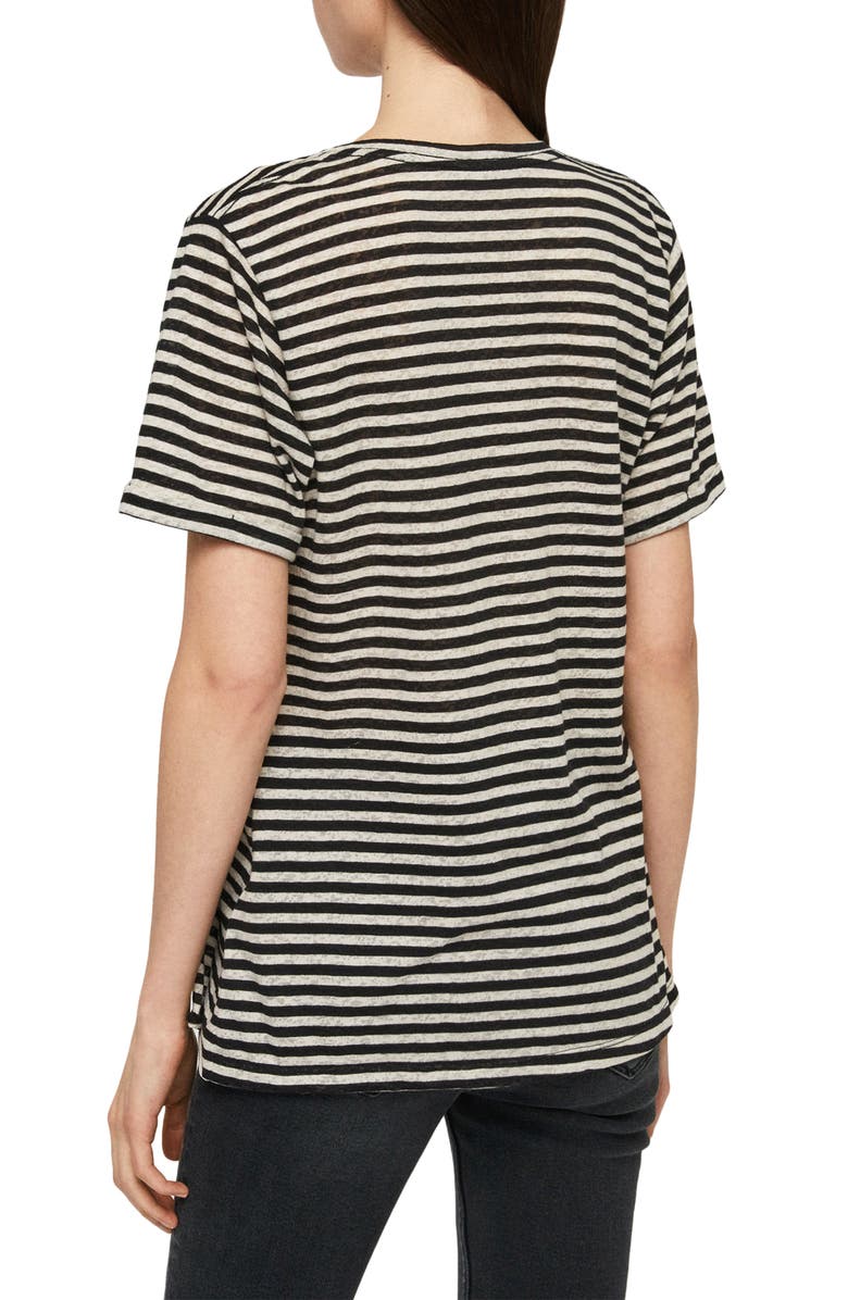 AllSaints Robi Stripe Tee, Alternate, color,