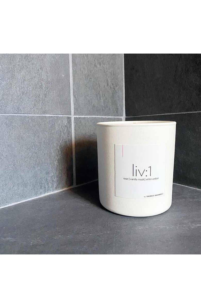 Sarah Maxwell Beauty liv1 Scented Candle, Alternate, color, White