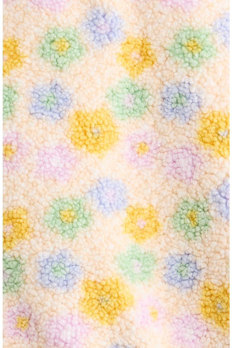 Floral High Pile Fleece Jacket, Alternate, color, MULTI FLOWER