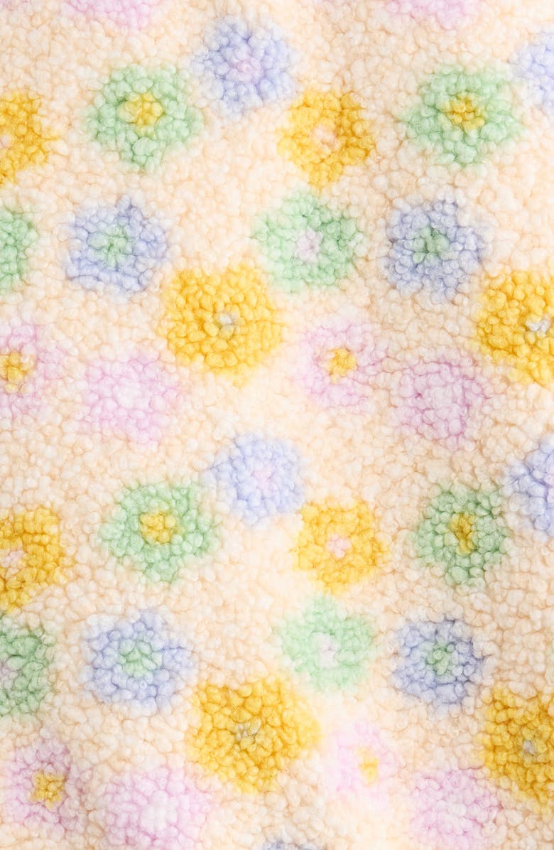 All in Favor Floral High Pile Fleece Jacket, Alternate, color, Multi Flower