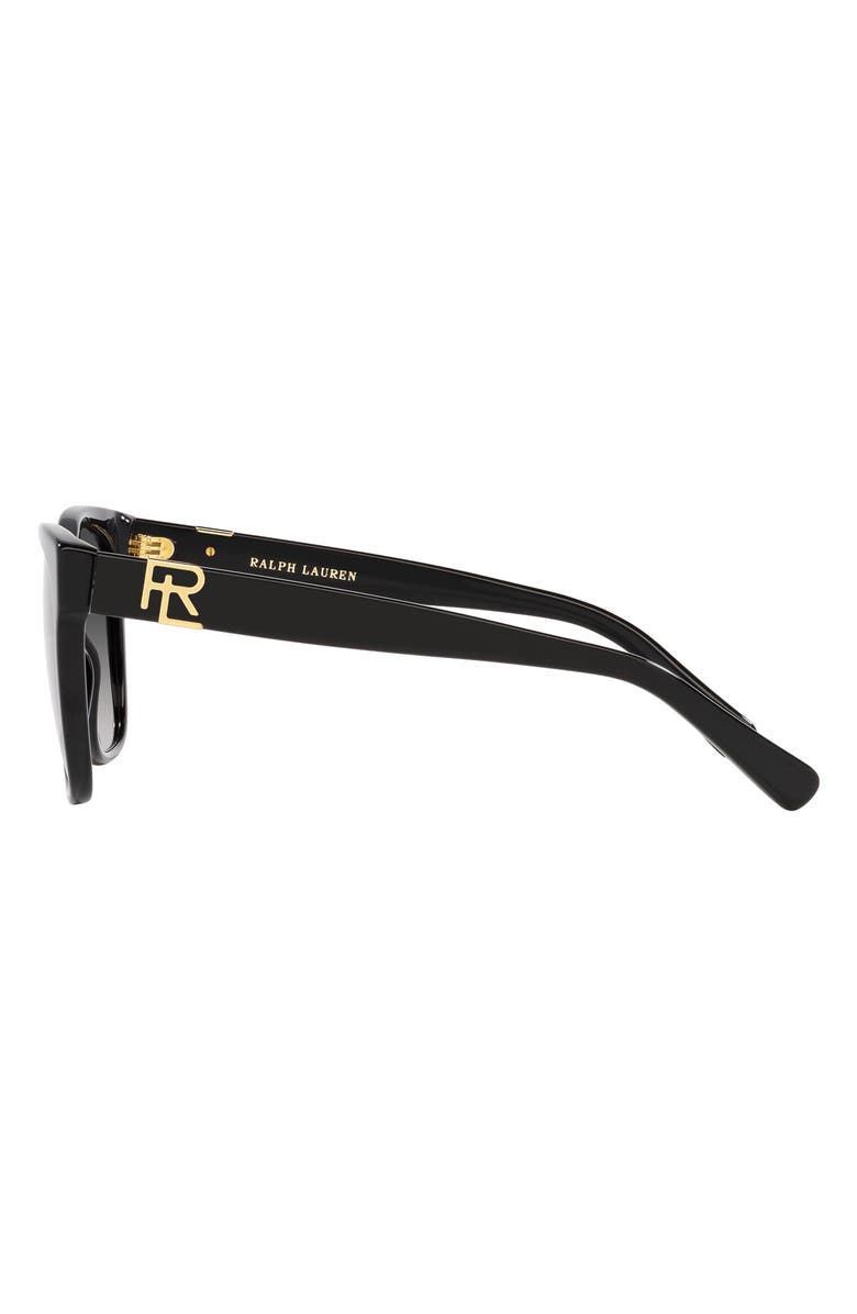 Ralph Lauren 57mm Square Sunglasses, Alternate, color, Black
