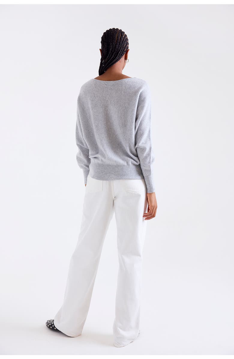 1982 Alaia Long Sleeve 100% Cashmere Sweater, Alternate, color, Super Grey