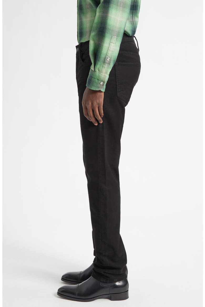 Slim Fit Moleskin Pants, Alternate, color, BLACK