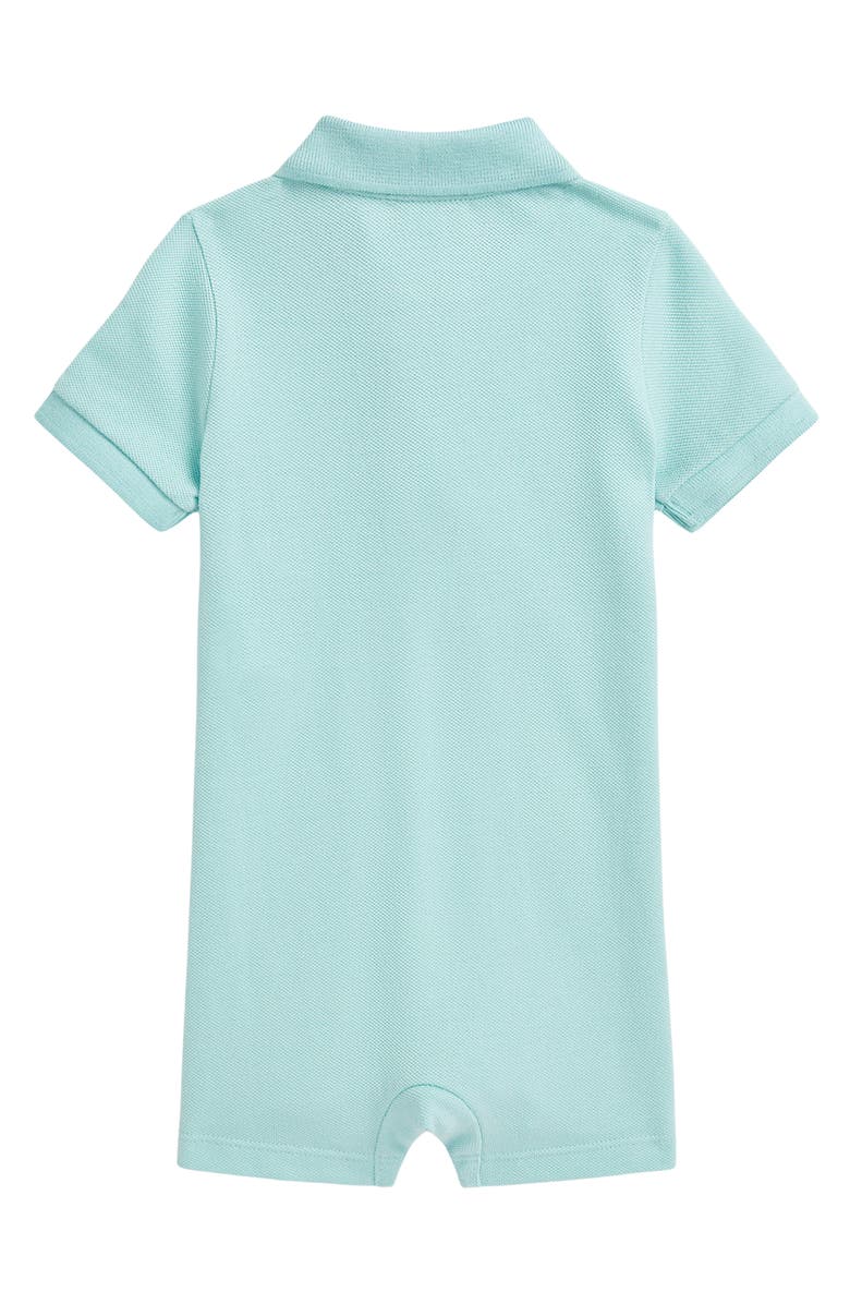 Ralph Lauren Mesh Polo Romper, Alternate, color, 