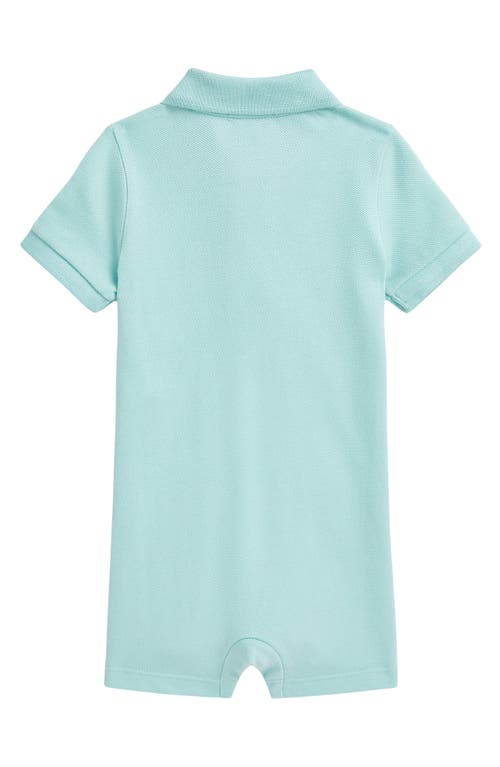 Polo Ralph Lauren Ralph Lauren Mesh Polo Romper In Parakeet