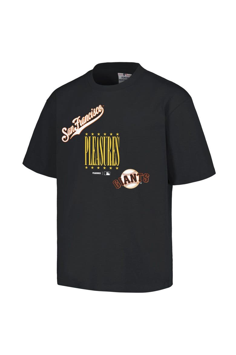 Men's PLEASURES  Black San Francisco Giants Repurpose T-Shirt, Alternate, color, Black