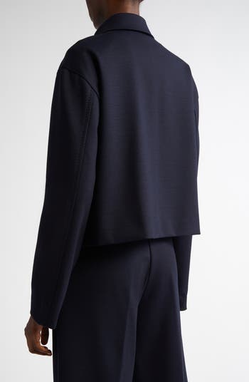 Max Mara Talamo Wool Blend Milan Jersey Jacket | Nordstrom