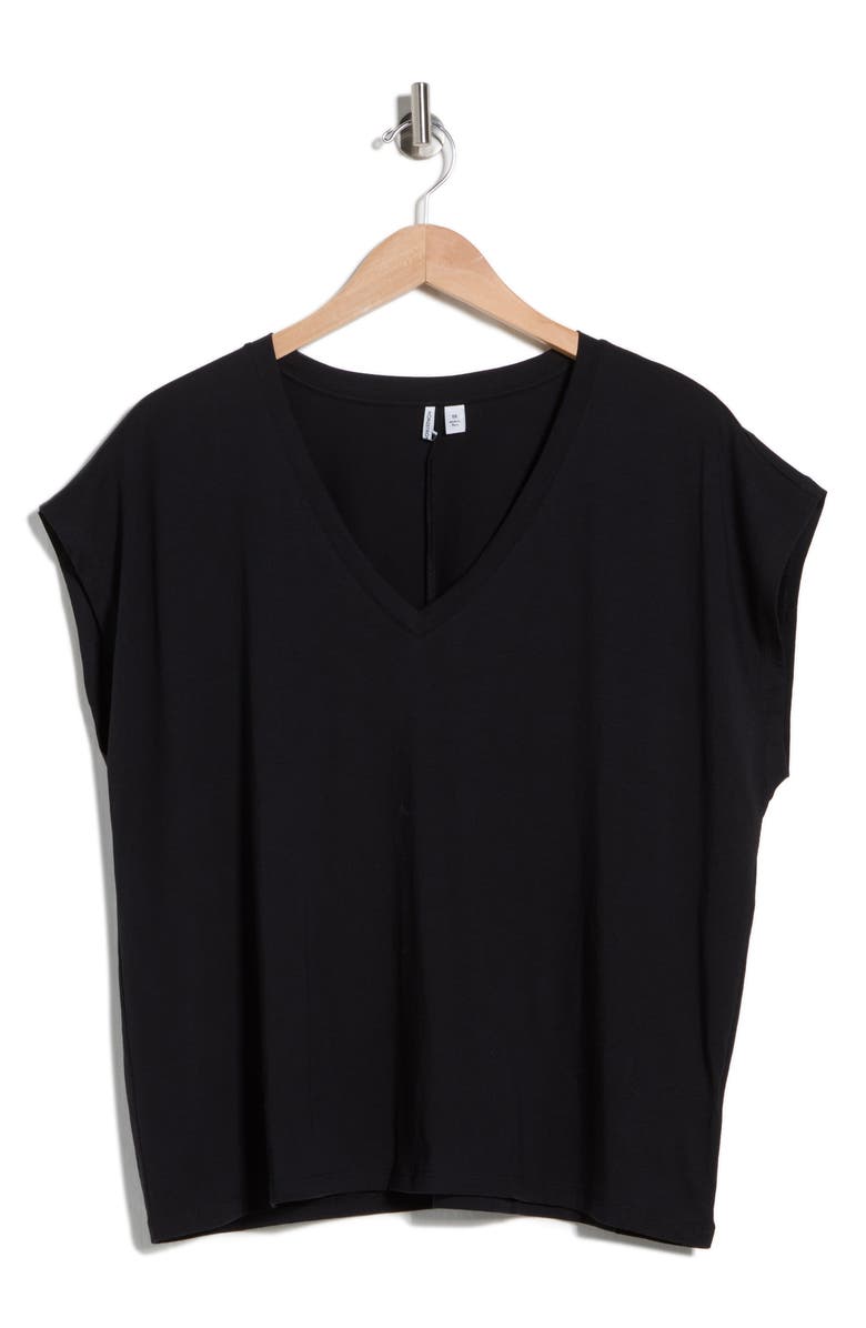 Nordstrom Pima Cotton T-Shirt, Alternate, color, Black