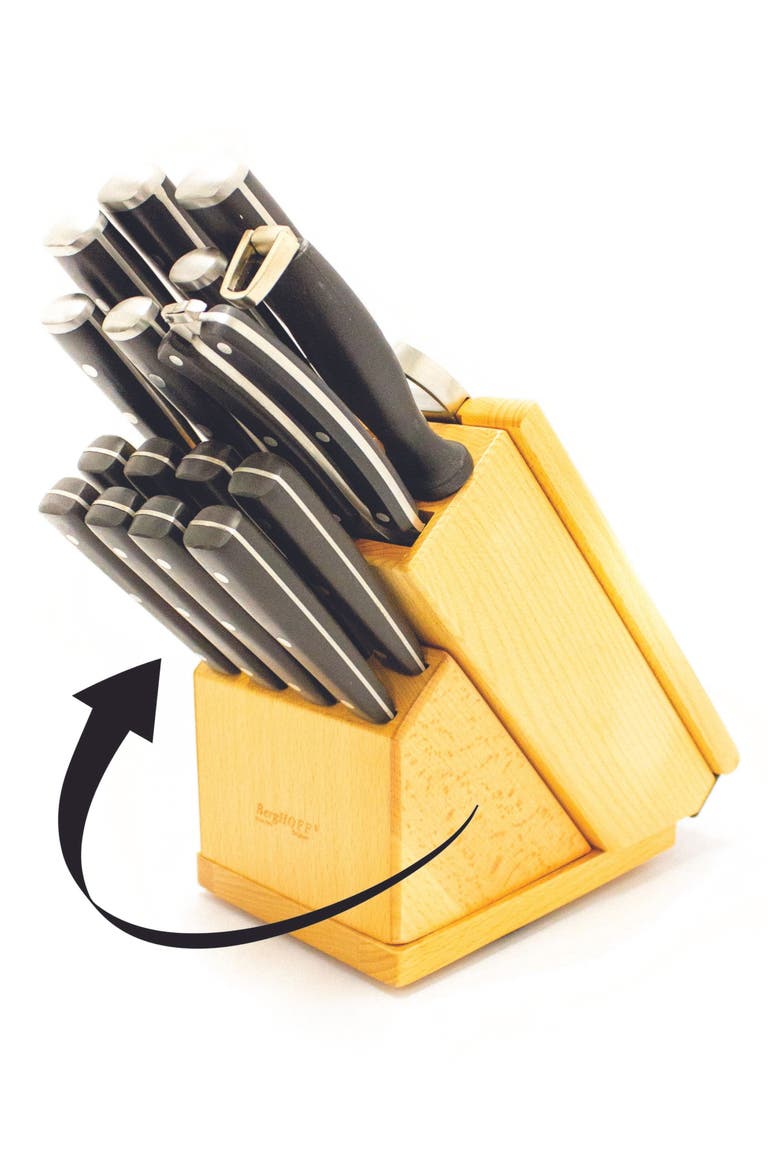 21-Piece Smart Knife Block Set, Alternate, color, MULTICOLOR