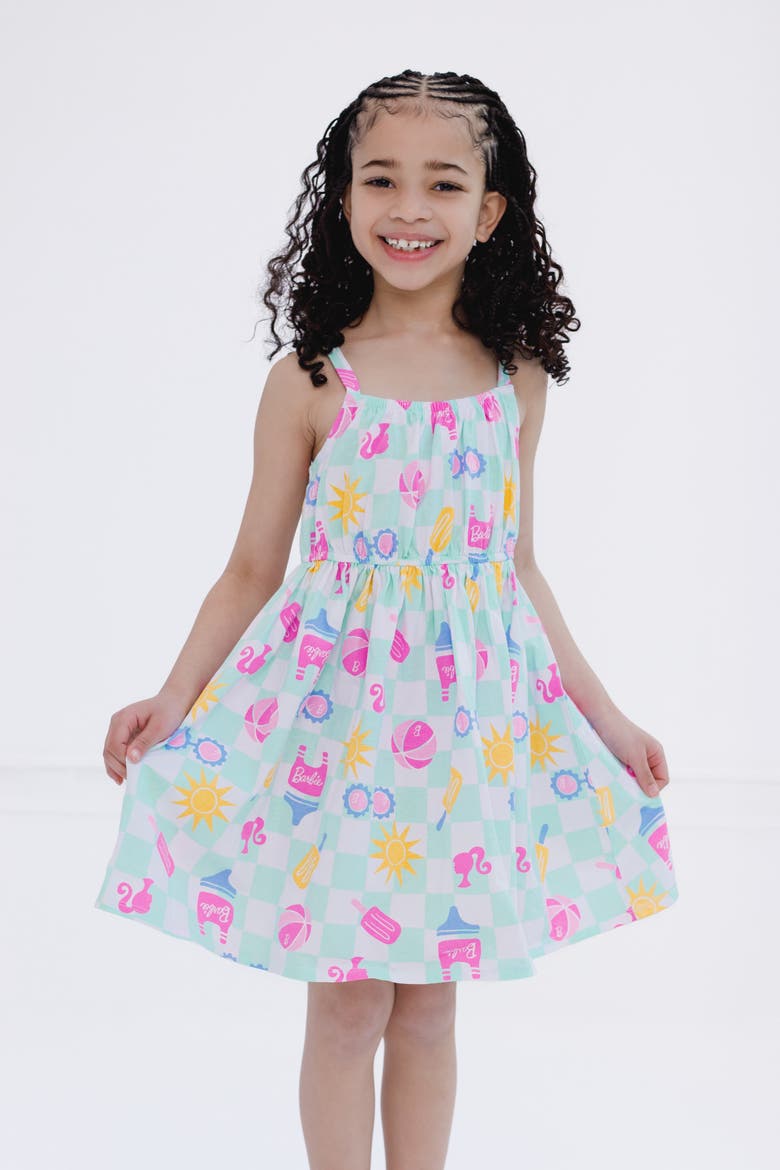 Sleeveless Dress, Alternate, color, Mint Checkerboard
