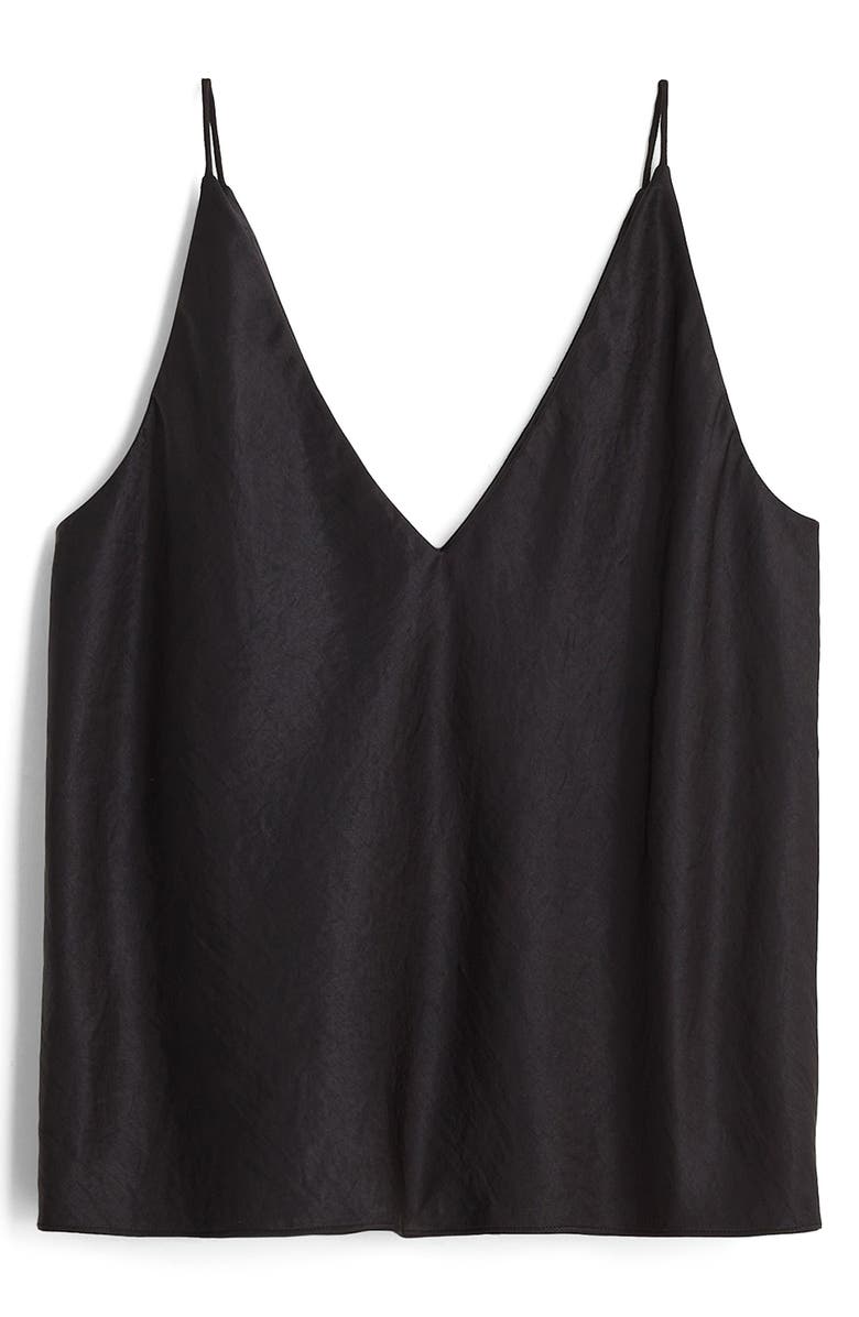 Madewell V-Neck Satin Camisole Top, Alternate, color, 